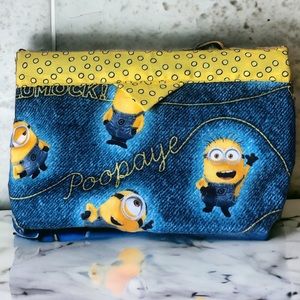 👛 (ANY 2/$20) Handmade Minions Motif Snap Back Closure Bag